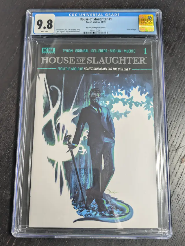 House of Slaughter #1 (Boom! Studios, 2021), CGC 9.8 graded comic book, Universal Blue label — front cover in its holder