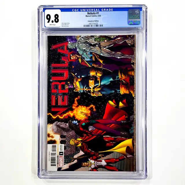 Nebula #1 (Marvel Comics, 2020), CGC 9.8 graded comic book, Universal Blue label — front cover in its holder