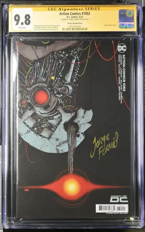 Action Comics #1052 (DC Comics, 2023), CGC 9.8 graded comic book, Signature Series label — front cover in its holder