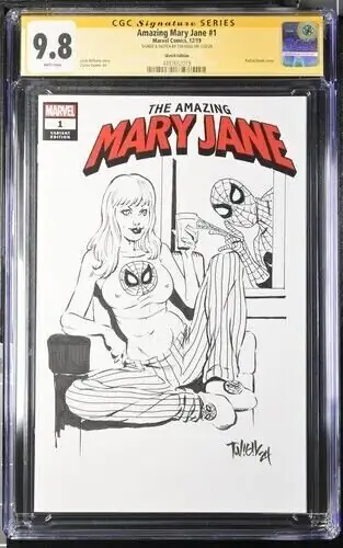 Amazing Mary Jane #1 (Marvel Comics, 2023), CGC 9.8 graded comic book, Signature Series label — front cover in its holder
