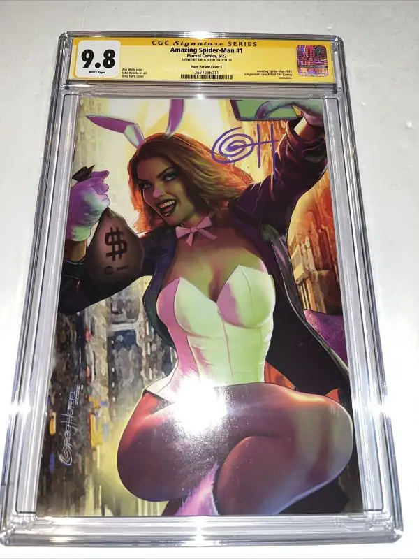 Amazing Spider-Man #1 (Marvel Comics, 2022), CGC 9.8 graded comic book, Signature Series label — front cover in its holder