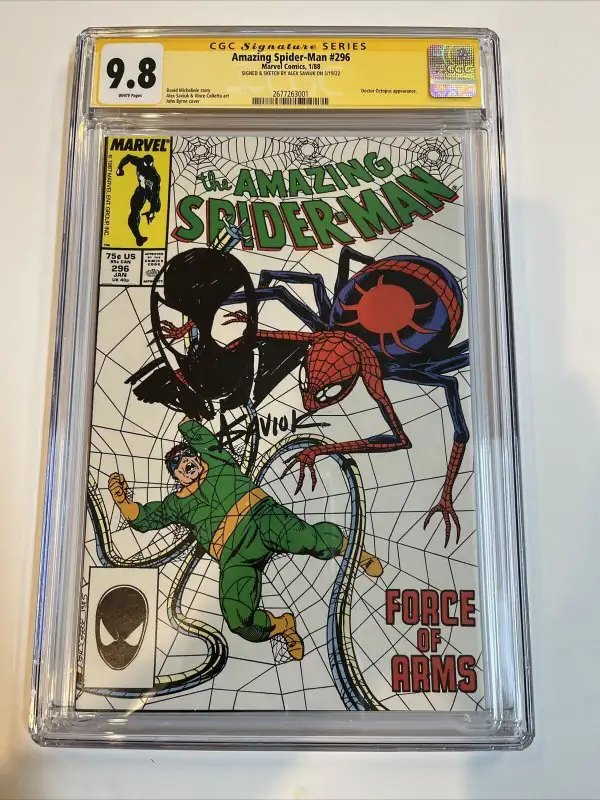 Amazing Spider-Man #1 (Marvel Comics, 1988), CGC 9.8 graded comic book, Signature Series label — front cover in its holder