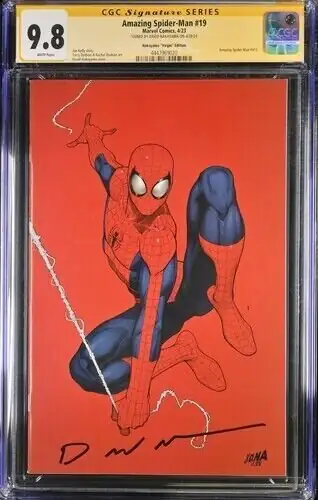 Amazing Spider-Man #19 (Marvel Comics, 2023), CGC 9.8 graded comic book, Signature Series label — front cover in its holder