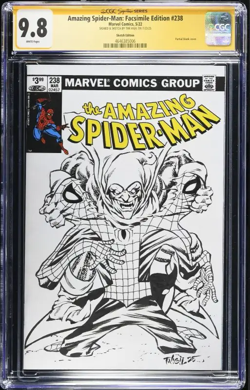 Amazing Spider-Man #238 (Marvel Comics, 2022), CGC 9.8 graded comic book, Signature Series label — front cover in its holder