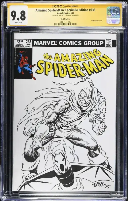 Amazing Spider-Man #238 (Marvel Comics, 2022), CGC 9.8 graded comic book, Signature Series label — front cover in its holder