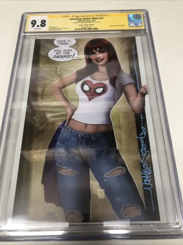Amazing Spider-Man #27 (Marvel Comics, 2023), CGC 9.8 graded comic book, Signature Series label — front cover in its holder
