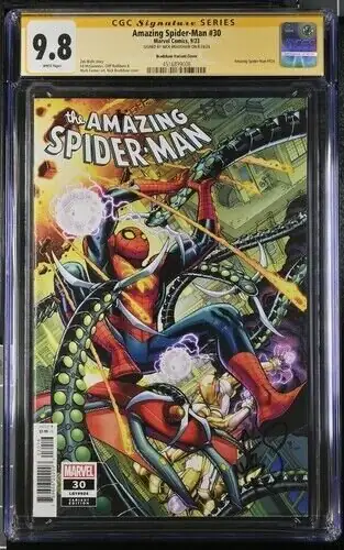 Amazing Spider-Man #30 (Marvel Comics, 2023), CGC 9.8 graded comic book, Signature Series label — front cover in its holder