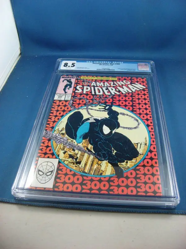 Amazing Spider-Man #300 (Marvel Comics, 1988), CGC 8.5 graded comic book, Universal Blue label — front cover in its holder
