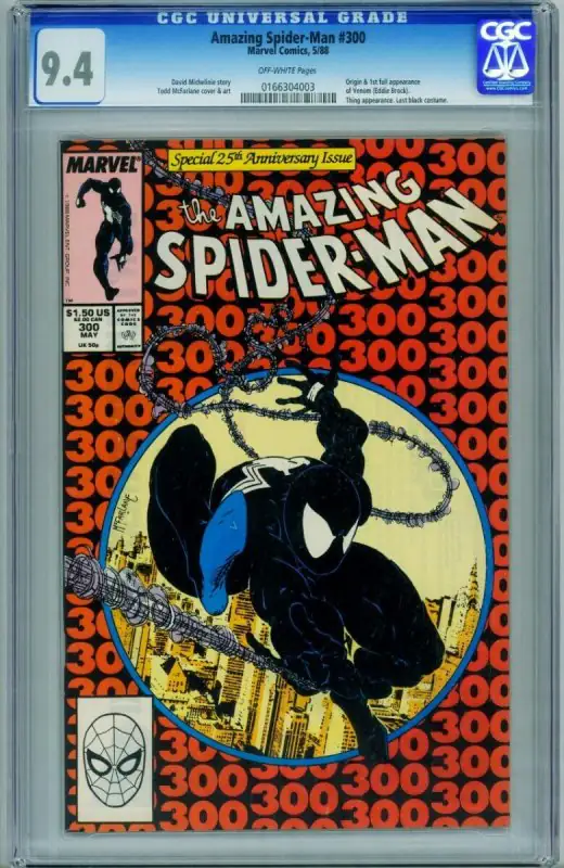 Amazing Spider-Man #300 (Marvel Comics, 1988), CGC 9.4 graded comic book, Universal Blue label — front cover in its holder
