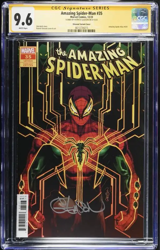 Amazing Spider-Man #35 (Marvel Comics, 2023), CGC 9.6 graded comic book, Signature Series label — front cover in its holder