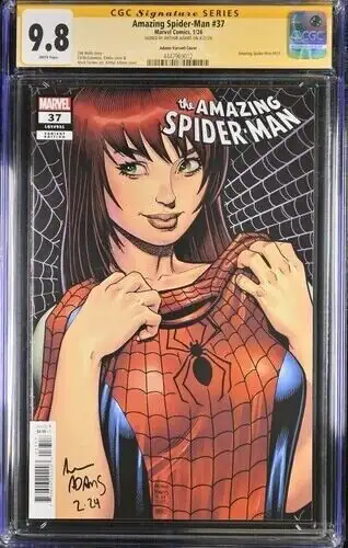 Amazing Spider-Man #37 (Marvel Comics, 2023), CGC 9.8 graded comic book, Signature Series label — front cover in its holder