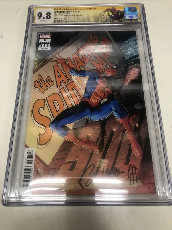 Amazing Spider-Man #6 (Marvel Comics, 2022), CGC 9.8 graded comic book, Signature Series label — front cover in its holder