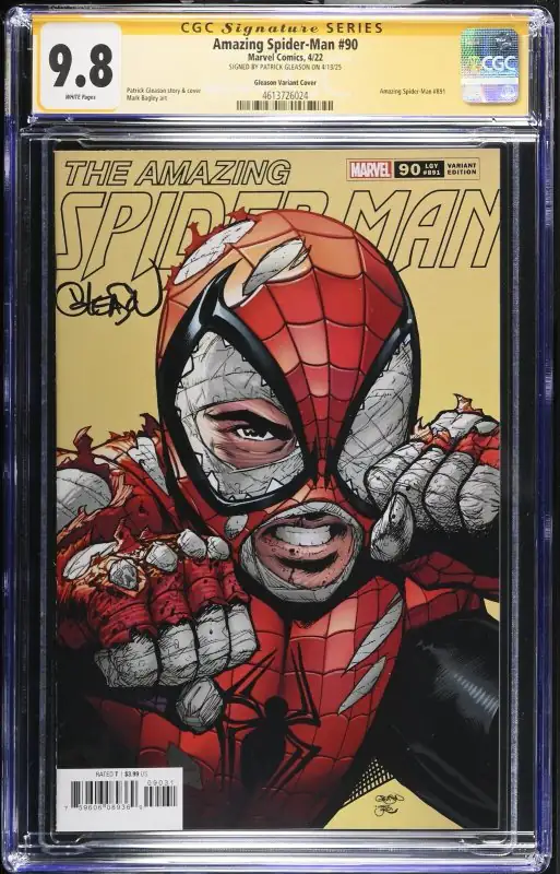 Amazing Spider-Man #90 (Marvel Comics, 2022), CGC 9.8 graded comic book, Signature Series label — front cover in its holder