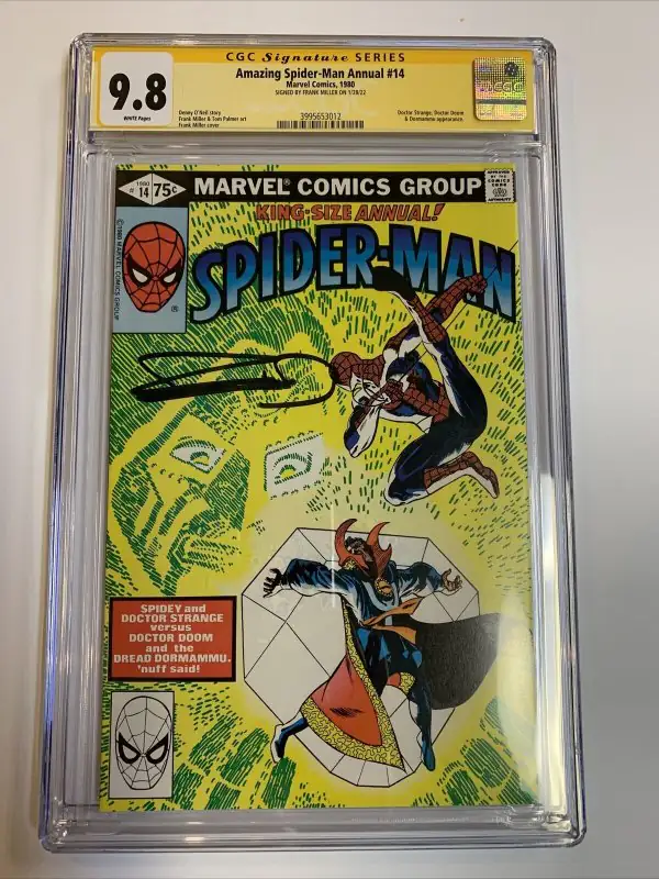 Amazing Spider-Man Annual #14 (Marvel Comics, 1980), CGC 9.8 graded comic book, Signature Series label — front cover in its holder