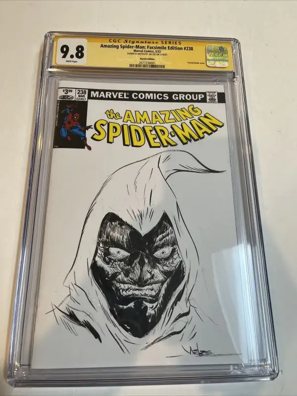 Amazing Spider-Man Facsimile #238 (Marvel Comics, 2022), CGC 9.8 graded comic book, Signature Series label — front cover in its holder