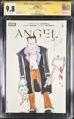 Angel #1 (Boom! Studios, 2022), CGC 9.8 graded comic book, Signature Series label — front cover in its holder