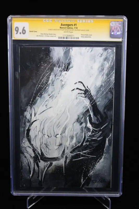 Avengers #1 (Marvel Comics, 2010), CGC 9.6 graded comic book, Signature Series label — front cover in its holder