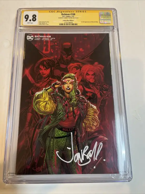 Batman #1 (DC Comics, 2021), CGC 9.8 graded comic book, Signature Series label — front cover in its holder