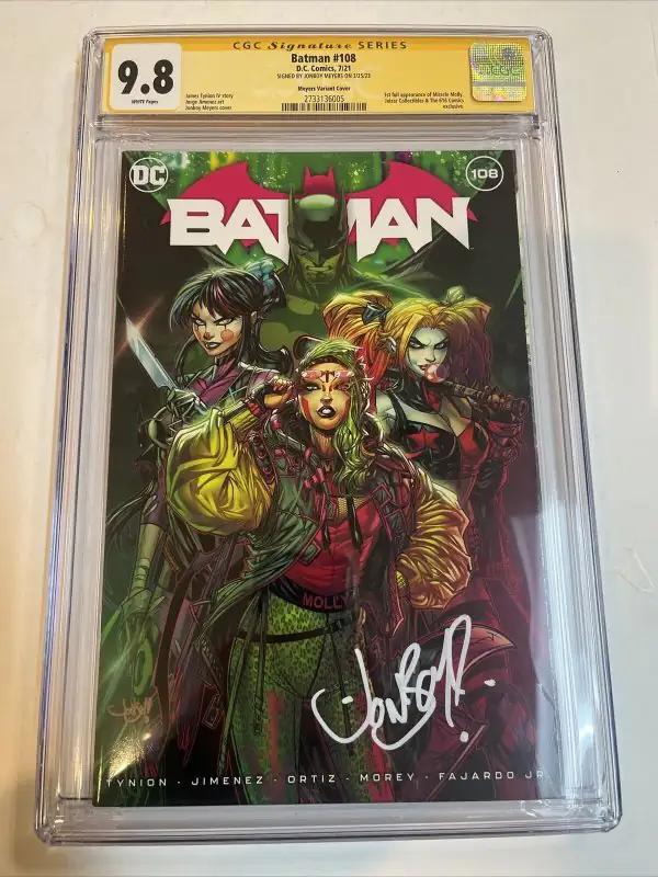 Batman #1 (DC Comics, 2021), CGC 9.8 graded comic book, Signature Series label — front cover in its holder