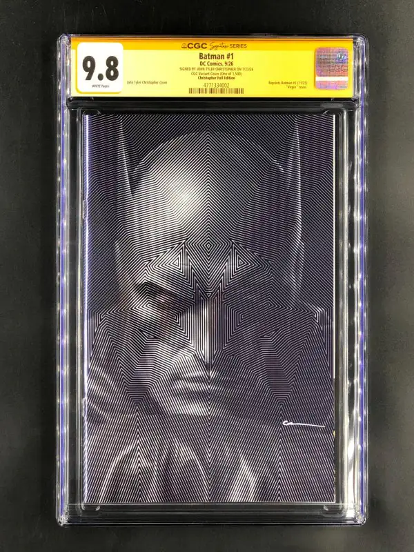 Batman #1 (DC Comics, 2026), CGC 9.8 graded comic book, Signature Series label — front cover in its holder