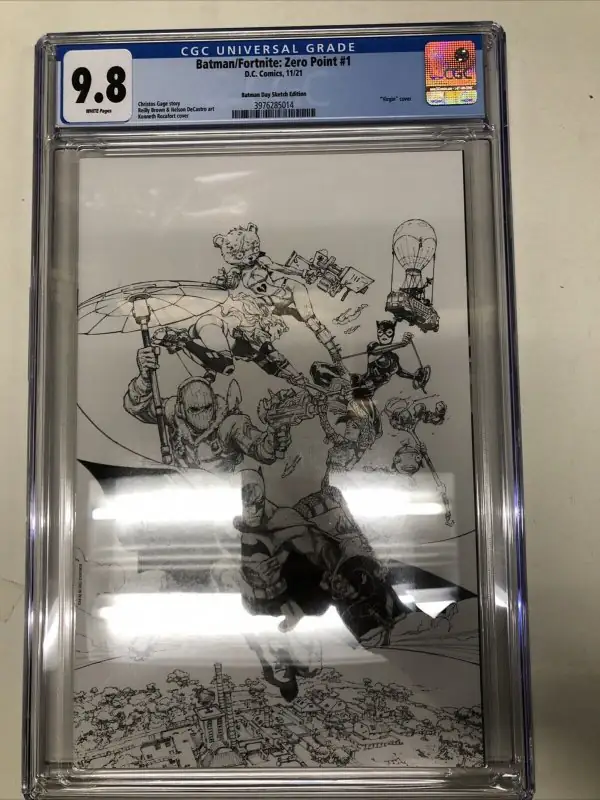 Batman #1 (DC Comics, 2021), CGC 9.8 graded comic book, Universal Blue label — front cover in its holder