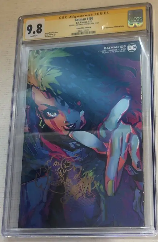 Batman #108 (DC Comics, 2021), CGC 9.8 graded comic book, Signature Series label — front cover in its holder