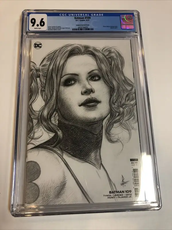 Batman #109 (DC Comics, 2021), CGC 9.6 graded comic book, Universal Blue label — front cover in its holder