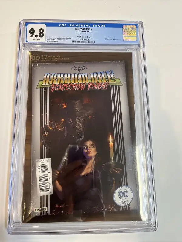 Batman #112 (DC Comics, 2021), CGC 9.8 graded comic book, Universal Blue label — front cover in its holder