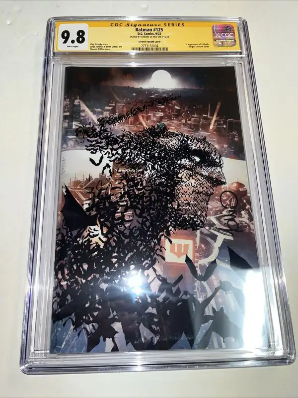 Batman #125 (DC Comics, 2022), CGC 9.8 graded comic book, Signature Series label — front cover in its holder
