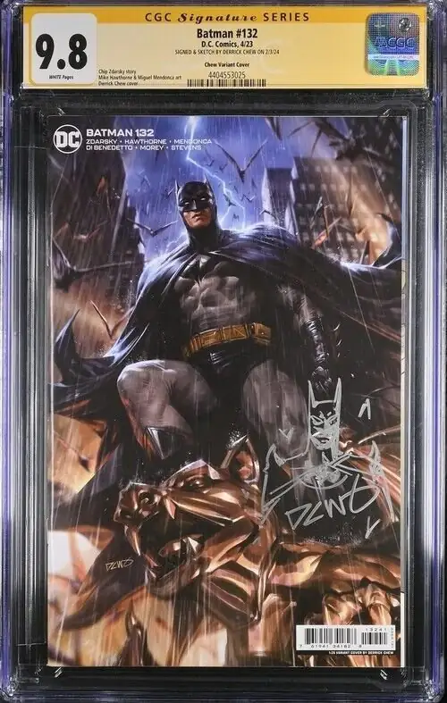 Batman #132 (Marvel Comics, 2023), CGC 9.8 graded comic book, Signature Series label — front cover in its holder