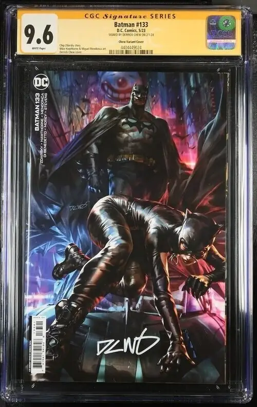 Batman #133 (DC Comics, 2023), CGC 9.6 graded comic book, Signature Series label — front cover in its holder