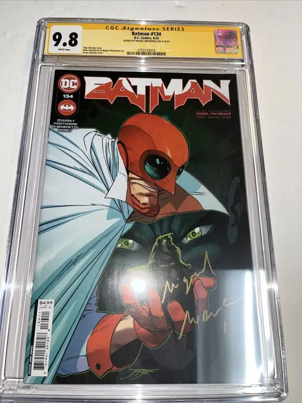 Batman #134 (DC Comics, 2023), CGC 9.8 graded comic book, Signature Series label — front cover in its holder