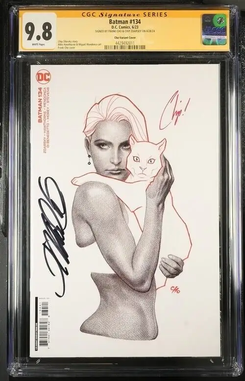 Batman #134 (DC Comics, 2023), CGC 9.8 graded comic book, Signature Series label — front cover in its holder