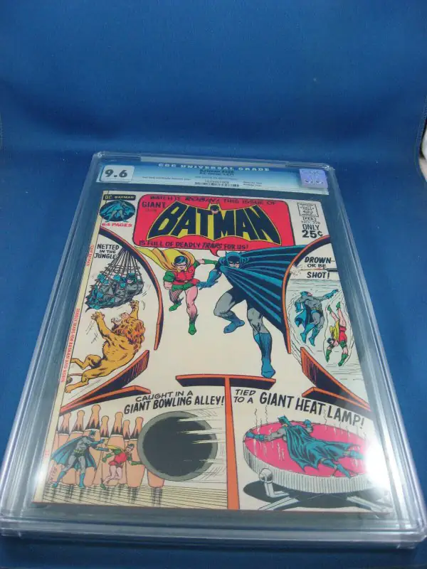 Batman #228 (DC Comics, 1971), CGC 9.6 graded comic book, Universal Blue label — front cover in its holder