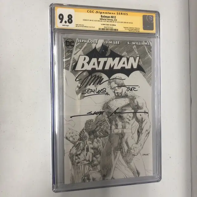 Batman #612 (DC Comics, 2023), CGC 9.8 graded comic book, Signature Series label — front cover in its holder