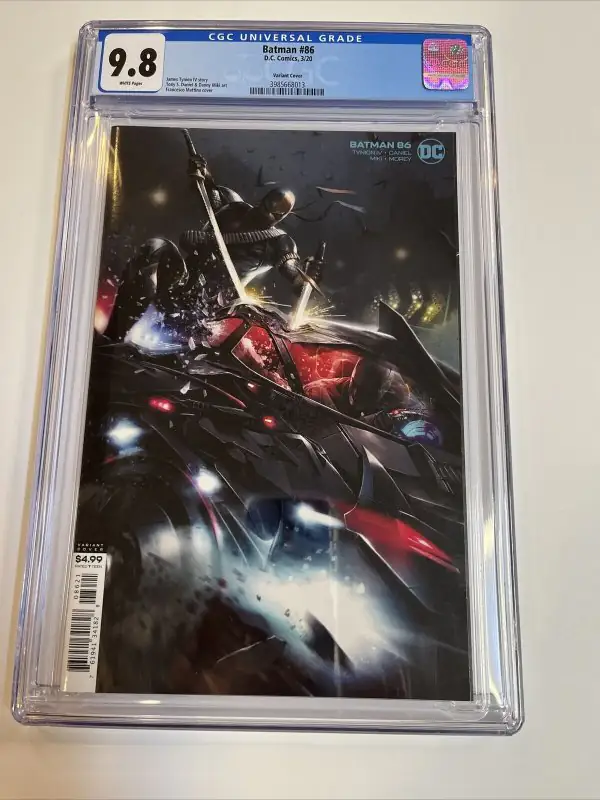 Batman #86 (DC Comics, 2020), CGC 9.8 graded comic book, Universal Blue label — front cover in its holder