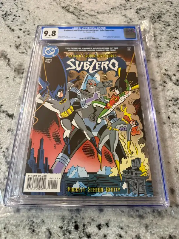 Batman & Robin Adventures #1 (DC Comics, 1998), CGC 9.8 graded comic book, Universal Blue label — front cover in its holder