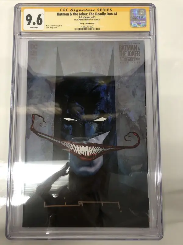 Batman & the Joker: The Deadly Duo #4 (DC Comics, 2023), CGC 9.6 graded comic book, Signature Series label — front cover in its holder