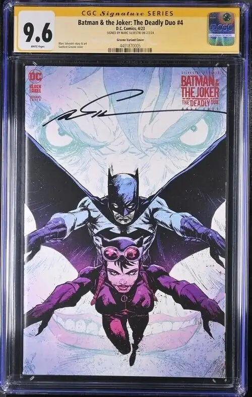 Batman & the Joker: The Deadly Duo #4 (DC Comics, 2023), CGC 9.6 graded comic book, Signature Series label — front cover in its holder