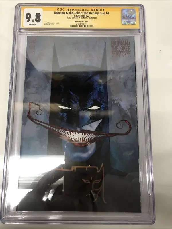 Batman & the Joker: The Deadly Duo #4 (DC Comics, 2023), CGC 9.8 graded comic book, Signature Series label — front cover in its holder