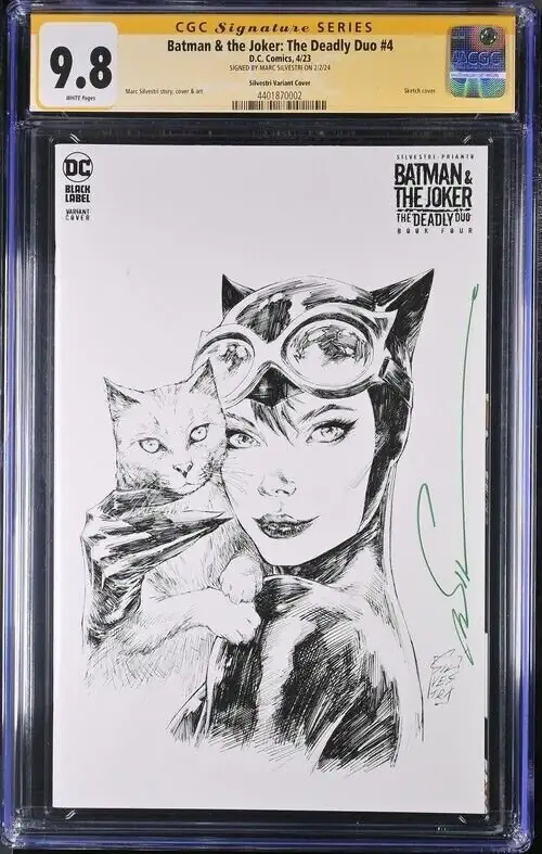 Batman & the Joker: The Deadly Duo #4 (DC Comics, 2023), CGC 9.8 graded comic book, Signature Series label — front cover in its holder