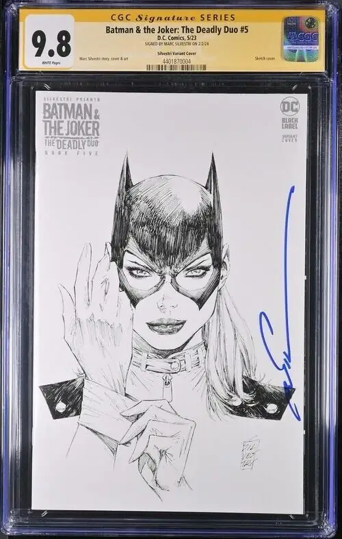 Batman & the Joker: The Deadly Duo #5 (DC Comics, 2023), CGC 9.8 graded comic book, Signature Series label — front cover in its holder