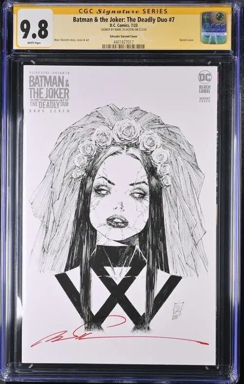 Batman & the Joker: The Deadly Duo #7 (DC Comics, 2023), CGC 9.8 graded comic book, Signature Series label — front cover in its holder