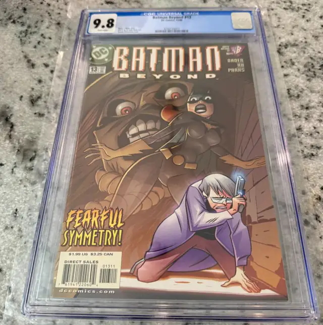 Batman Beyond #13 (DC Comics, 2000), CGC 9.8 graded comic book, Universal Blue label — front cover in its holder