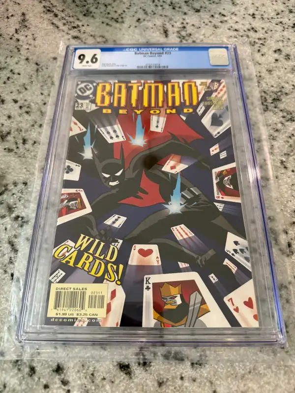 Batman Beyond #23 (DC Comics, 2001), CGC 9.6 graded comic book, Universal Blue label — front cover in its holder