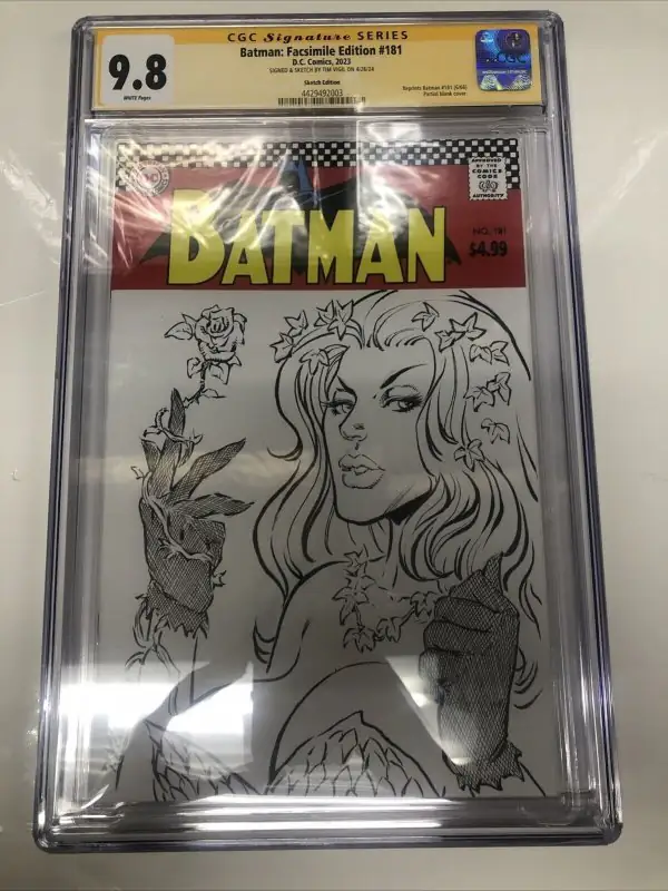 Batman: Facsimile Edition #181 (DC Comics, 2023), CGC 9.8 graded comic book, Signature Series label — front cover in its holder