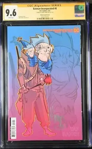 Batman Incorporated #8 (DC Comics, 2023), CGC 9.6 graded comic book, Signature Series label — front cover in its holder
