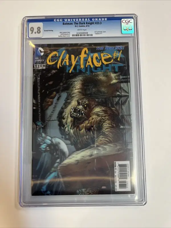 Batman the Dark Knight #23.3 (DC Comics, 2014), CGC 9.8 graded comic book, Universal Blue label — front cover in its holder