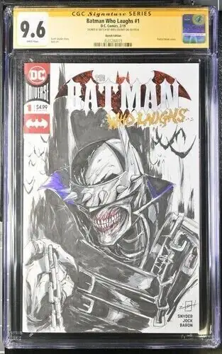 Batman Who Laughs #1 (DC Comics, 2019), CGC 9.6 graded comic book, Signature Series label — front cover in its holder