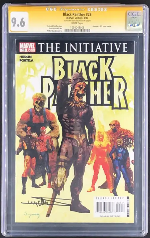 Black Panther #29 (Marvel Comics, 2007), CGC 9.6 graded comic book, Signature Series label — front cover in its holder
